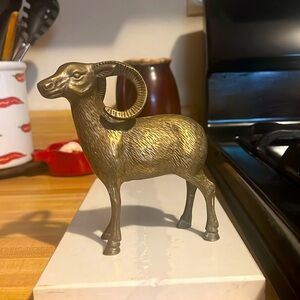 Brass Ram Figurine